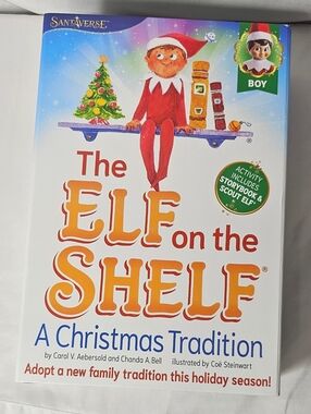 Elf on the Shelf: A Christmas Tradition BOX SET Including Book And Elf Doll